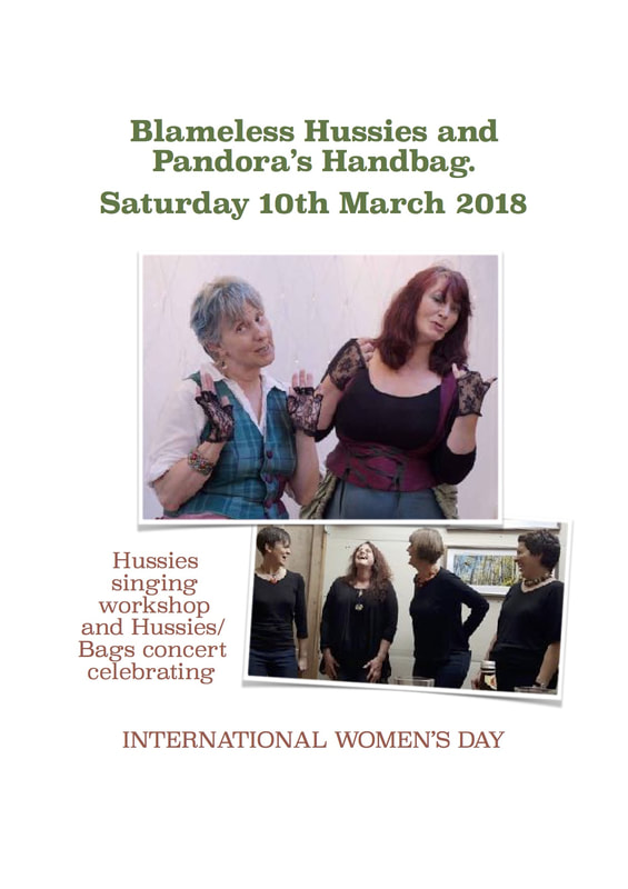 the Blameless Hussies, Sarah harman and Jenny Goodman.